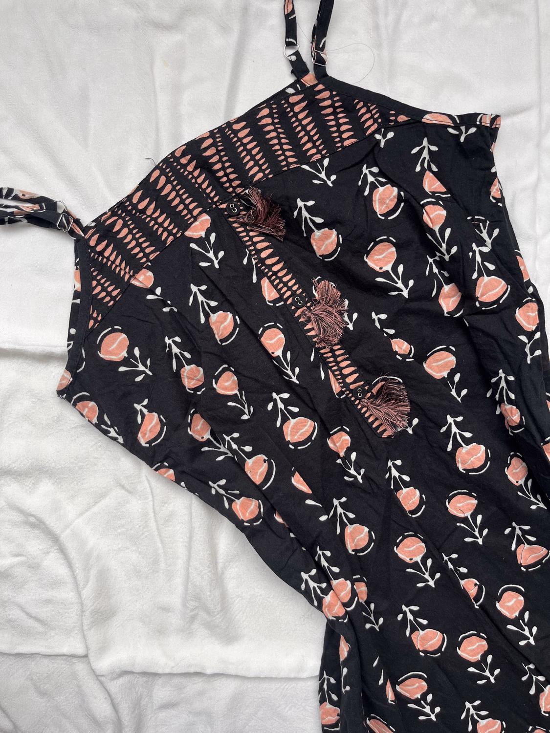 Black printed kurti