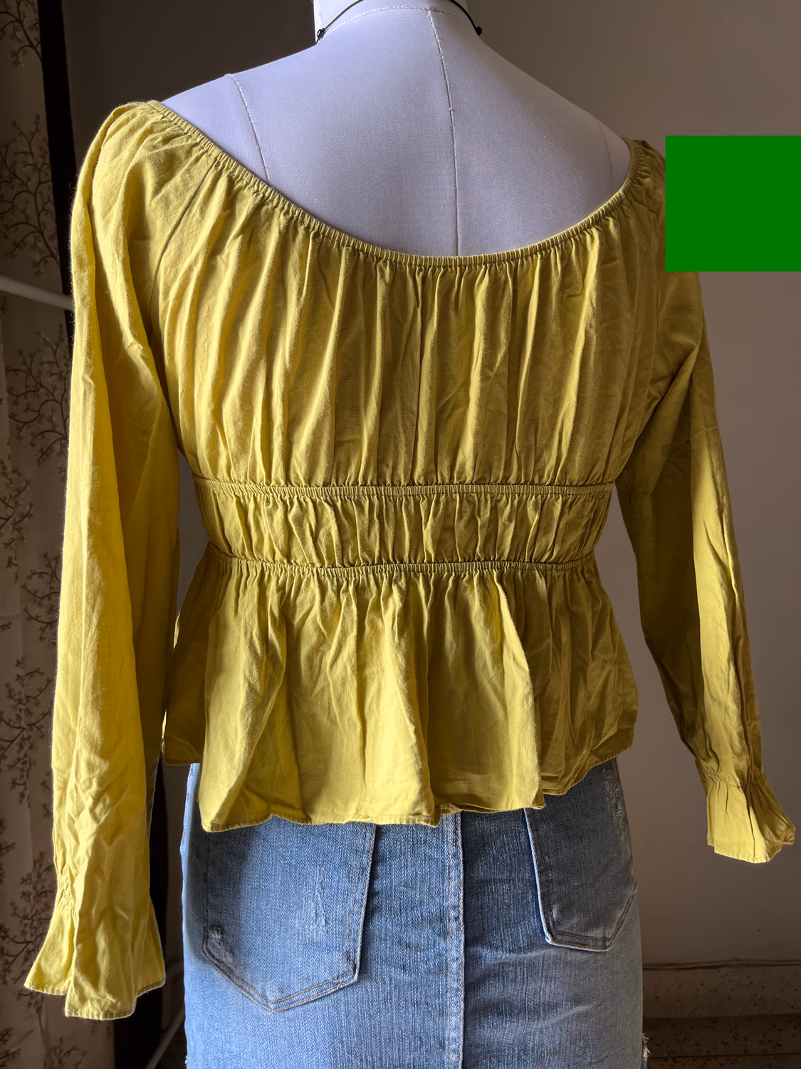 Yellow Smoking top 