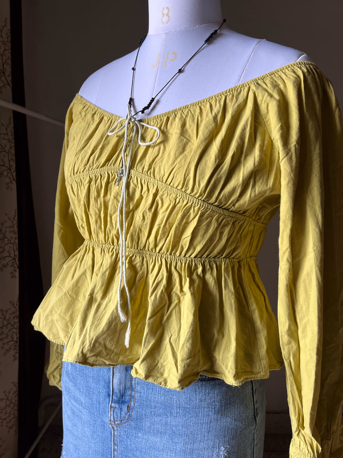 Yellow Smoking top 
