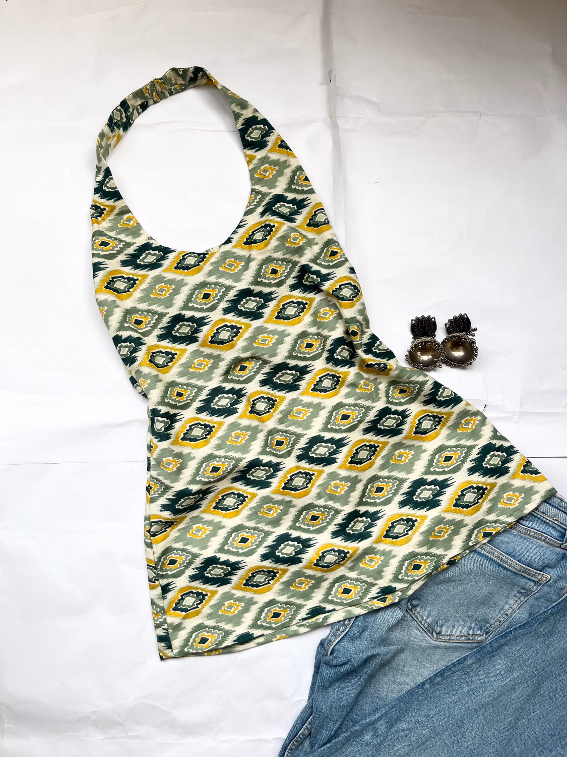 Aztec halter neck Kurti 