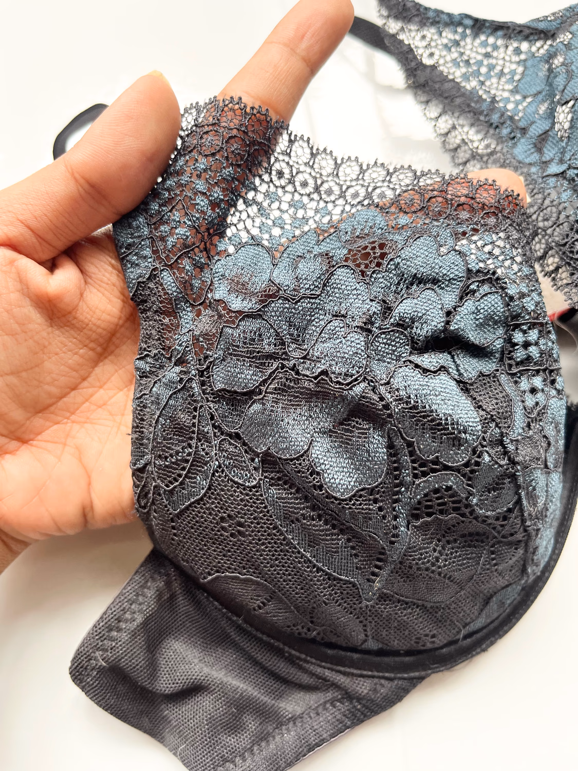 Black lace bra 