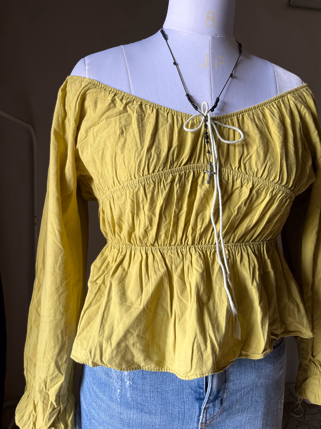 Yellow Smoking top 