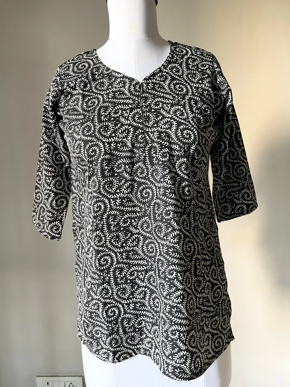 Paisley print handmade kurti