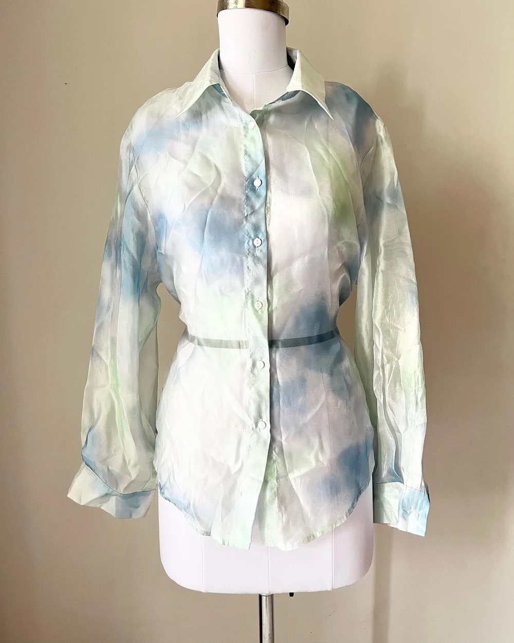 Tie-dye Organza shirt 