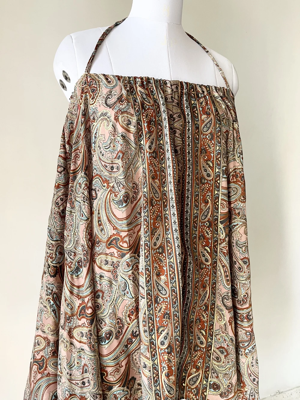 Pailey print halter neck kurti 