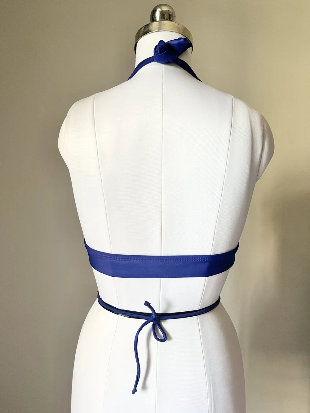 Electric blue bikini top