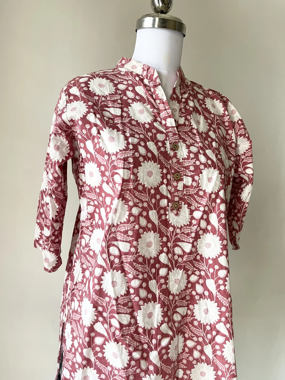 Pink floral kurti 