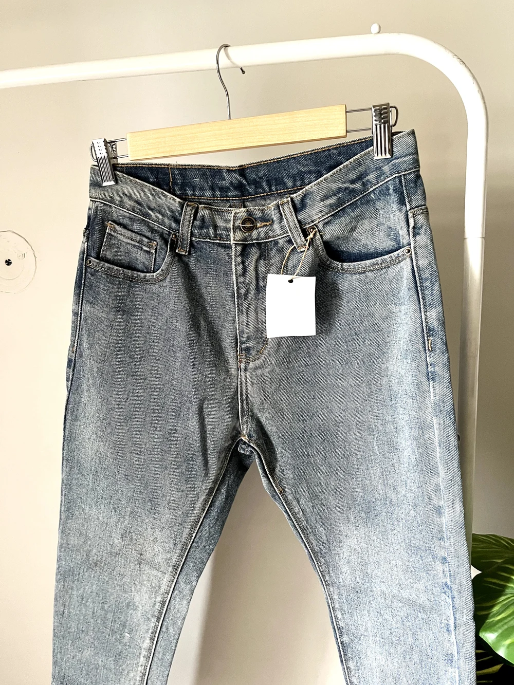 Blue tapered denim 