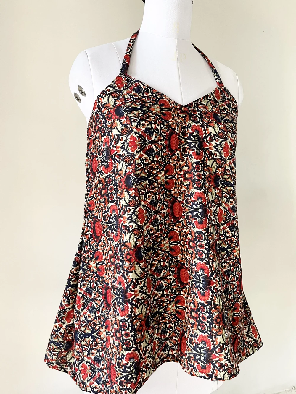 Floral halterneck short kurti