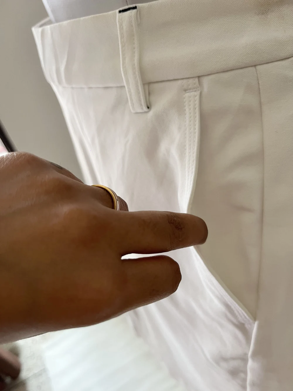 White side stripe skort 