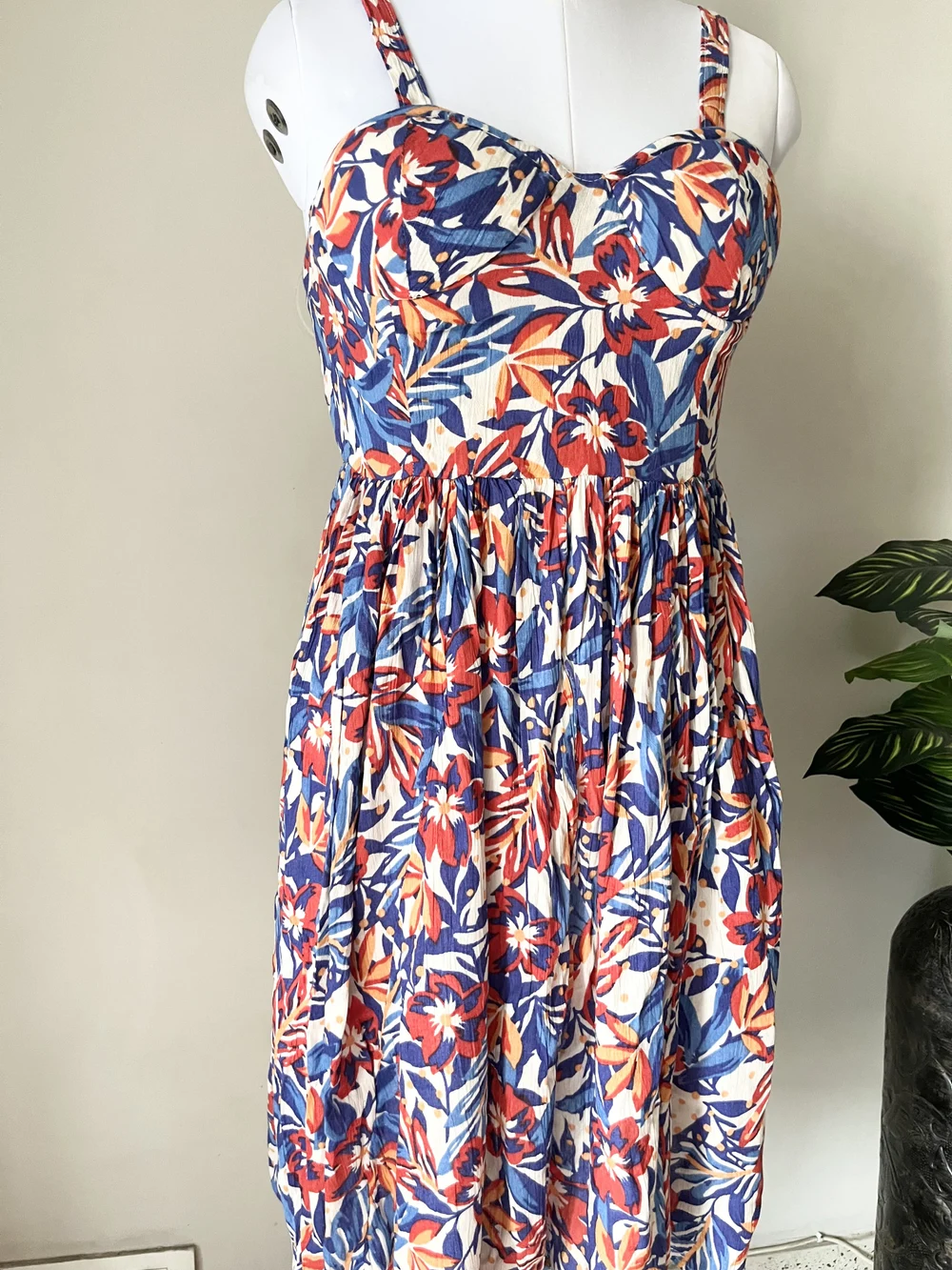 Floral padded dress