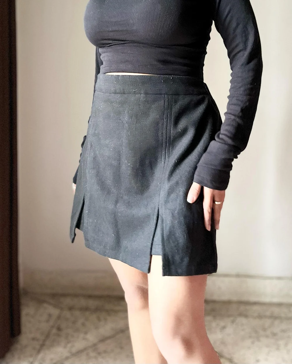 Black skort 