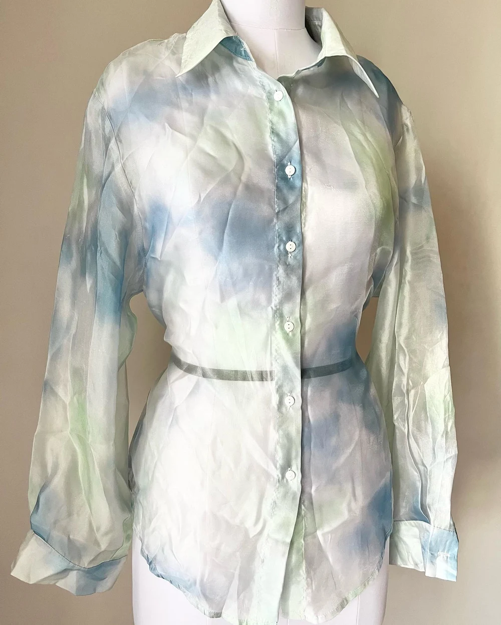 Tie-dye Organza shirt 