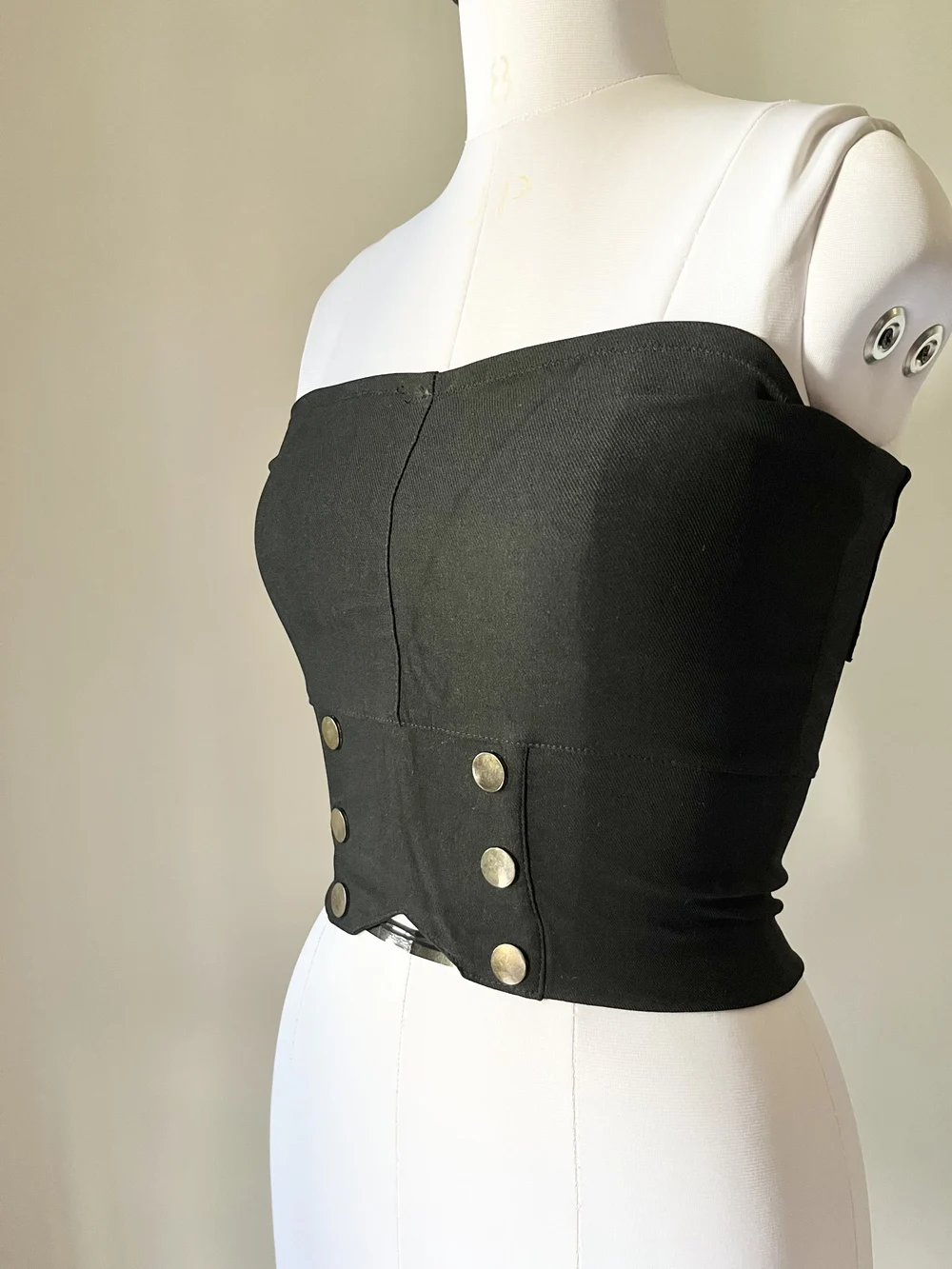 Korean style tube corset top