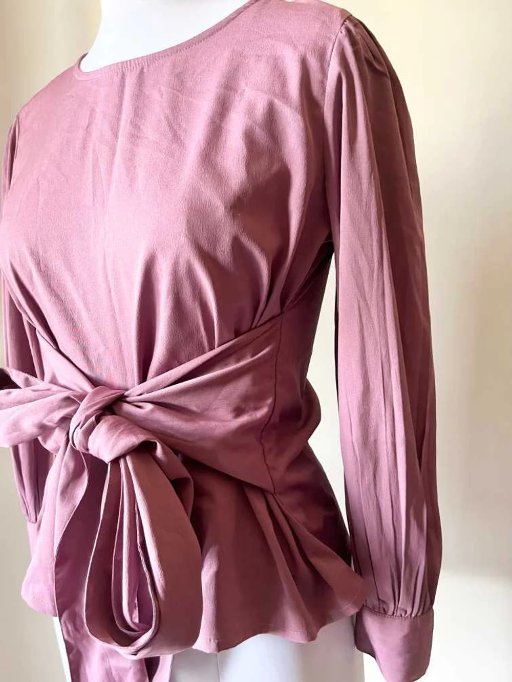 Mauve pink tie-up top 