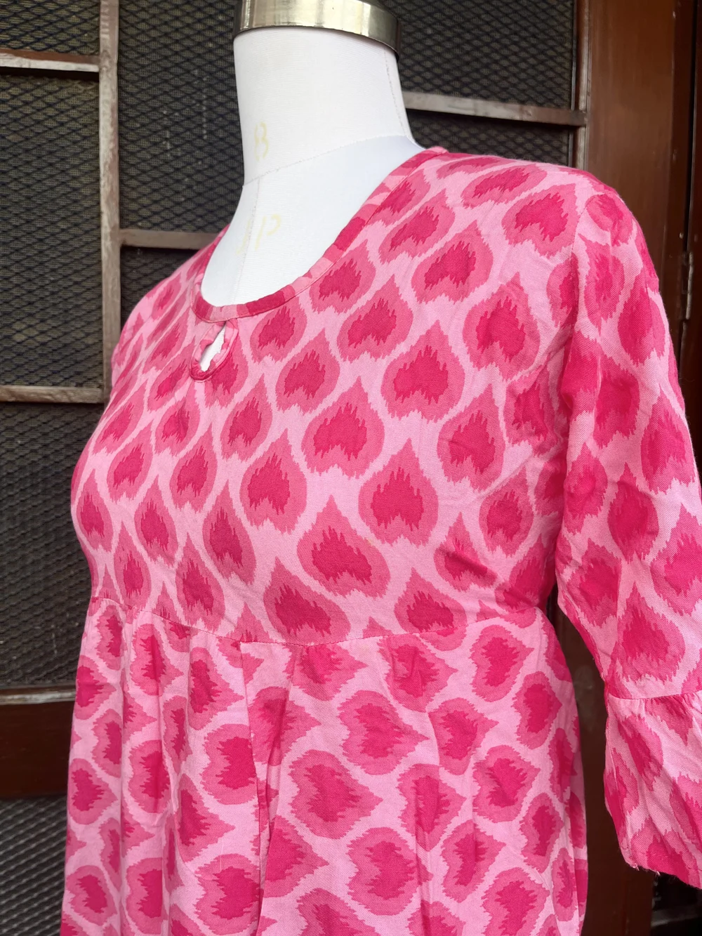Pink printed kurti