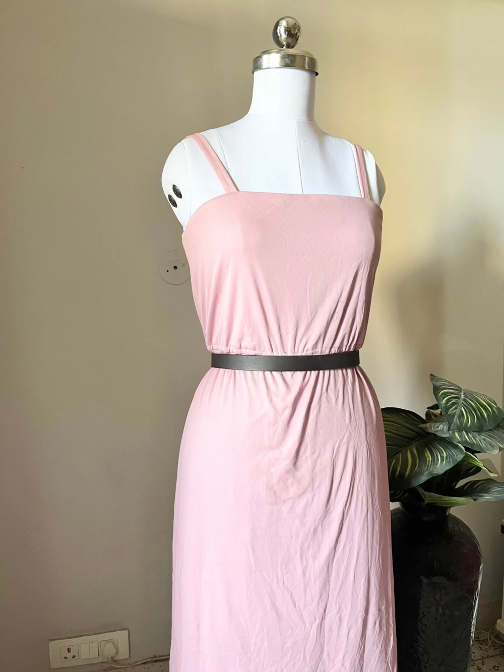 Pink maxi dress