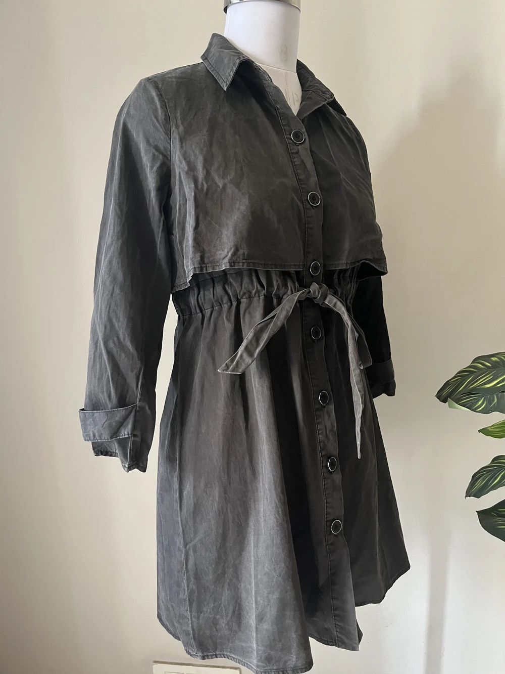 Black cape style dress 