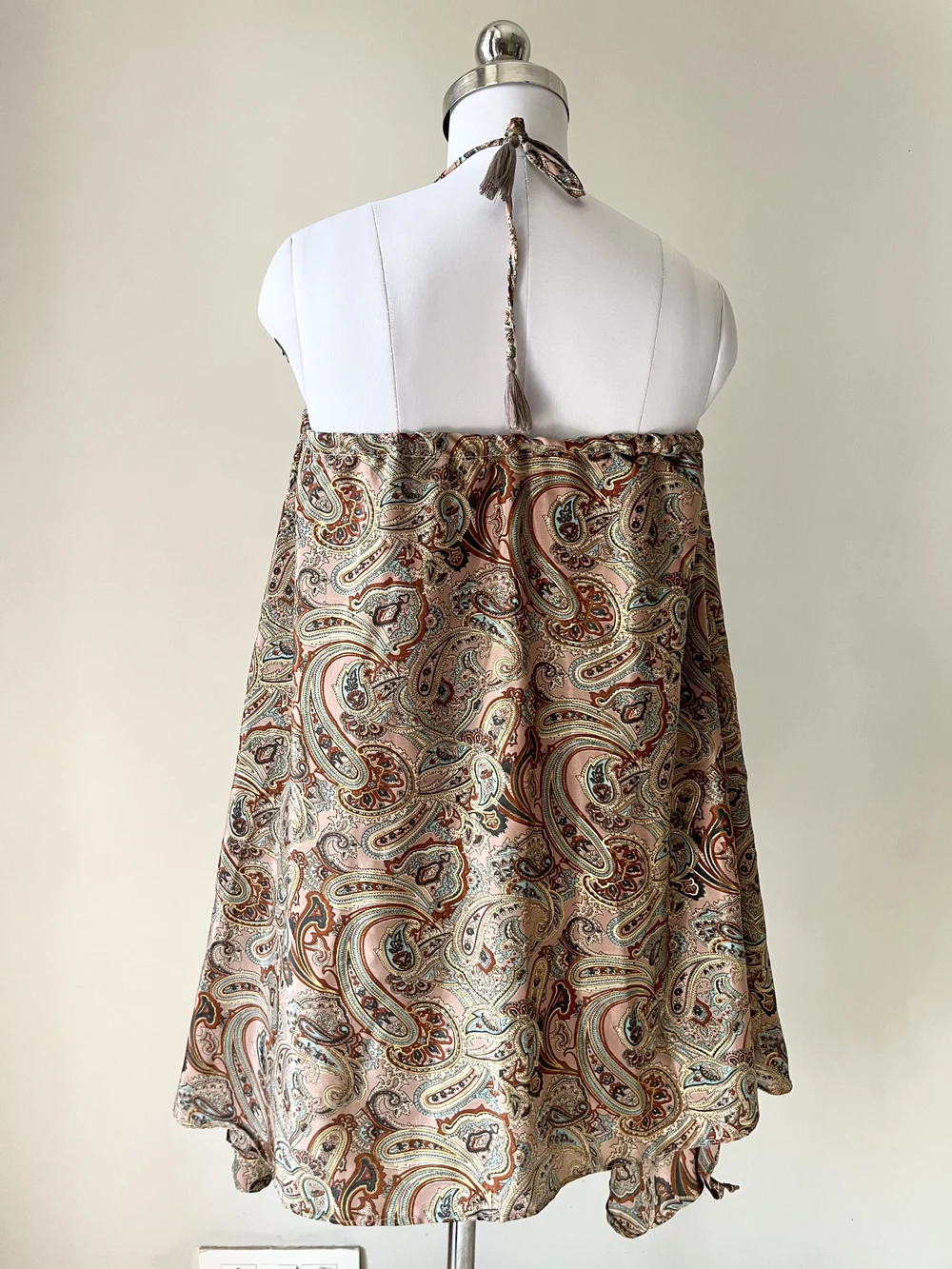 Pailey print halter neck kurti 