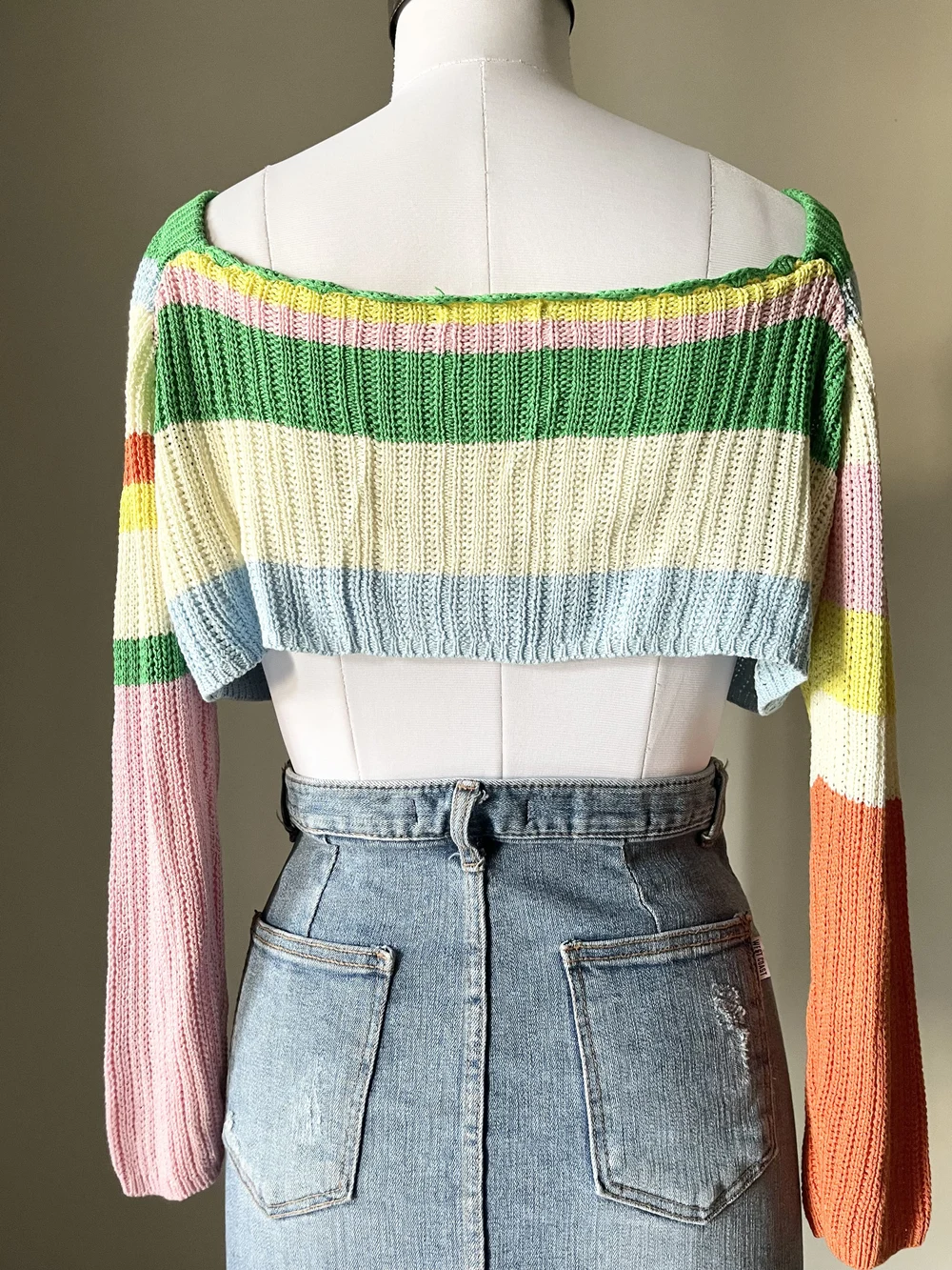 Multicolored rib top 