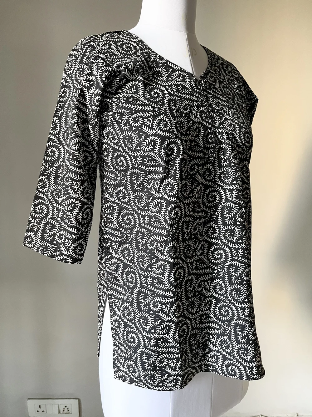 Paisley print handmade kurti