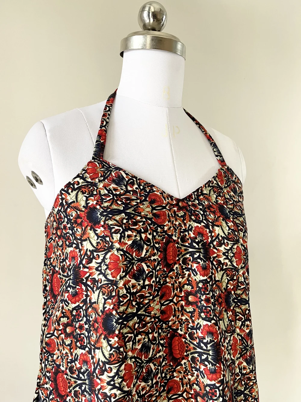 Floral halterneck short kurti