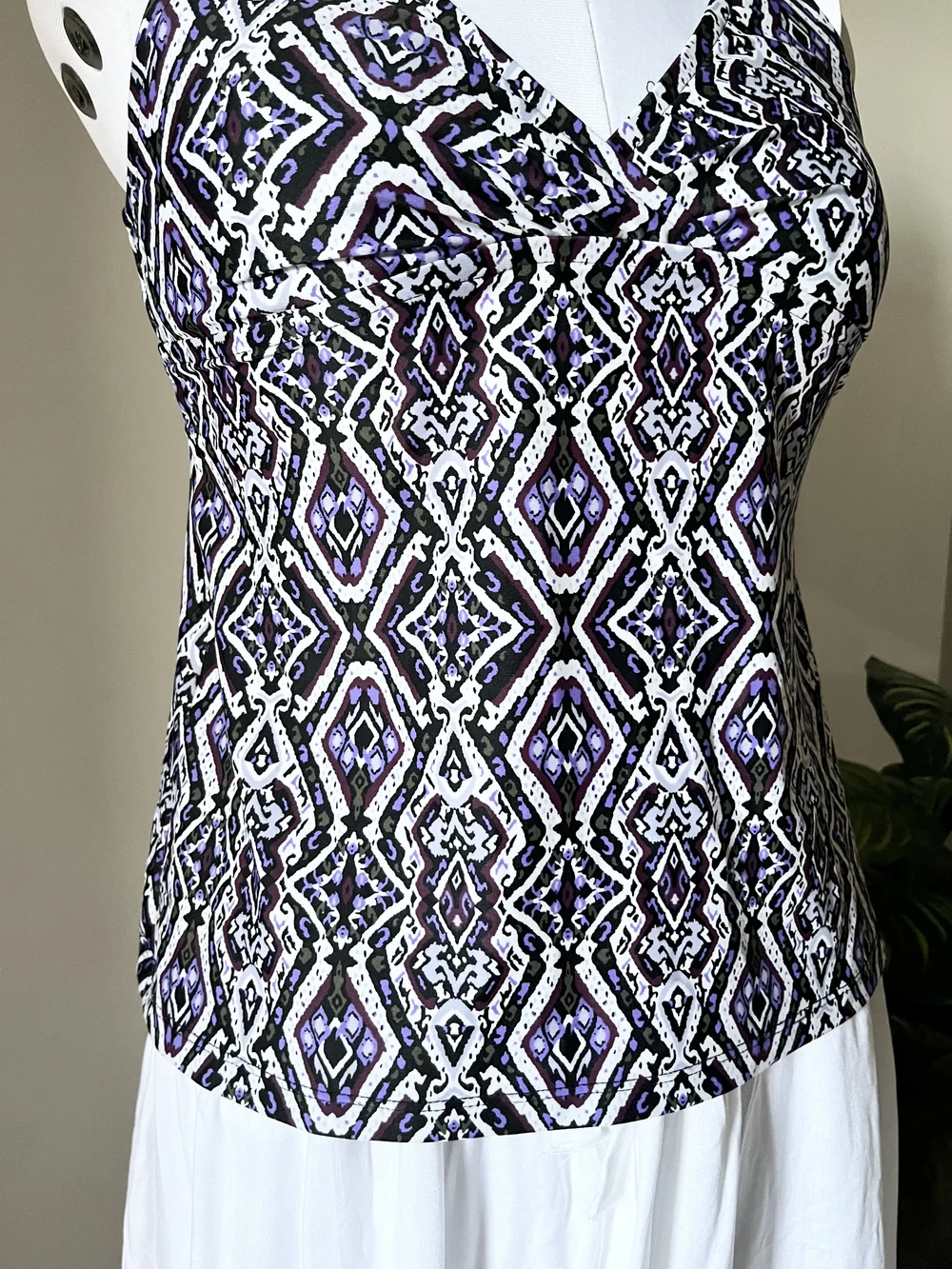 y2k Halter neck padded top 