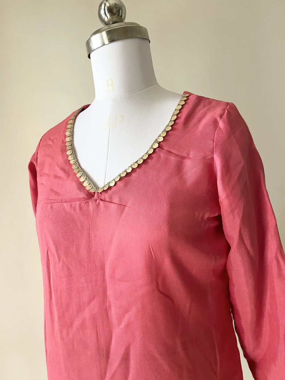 Mauve pink short kurti