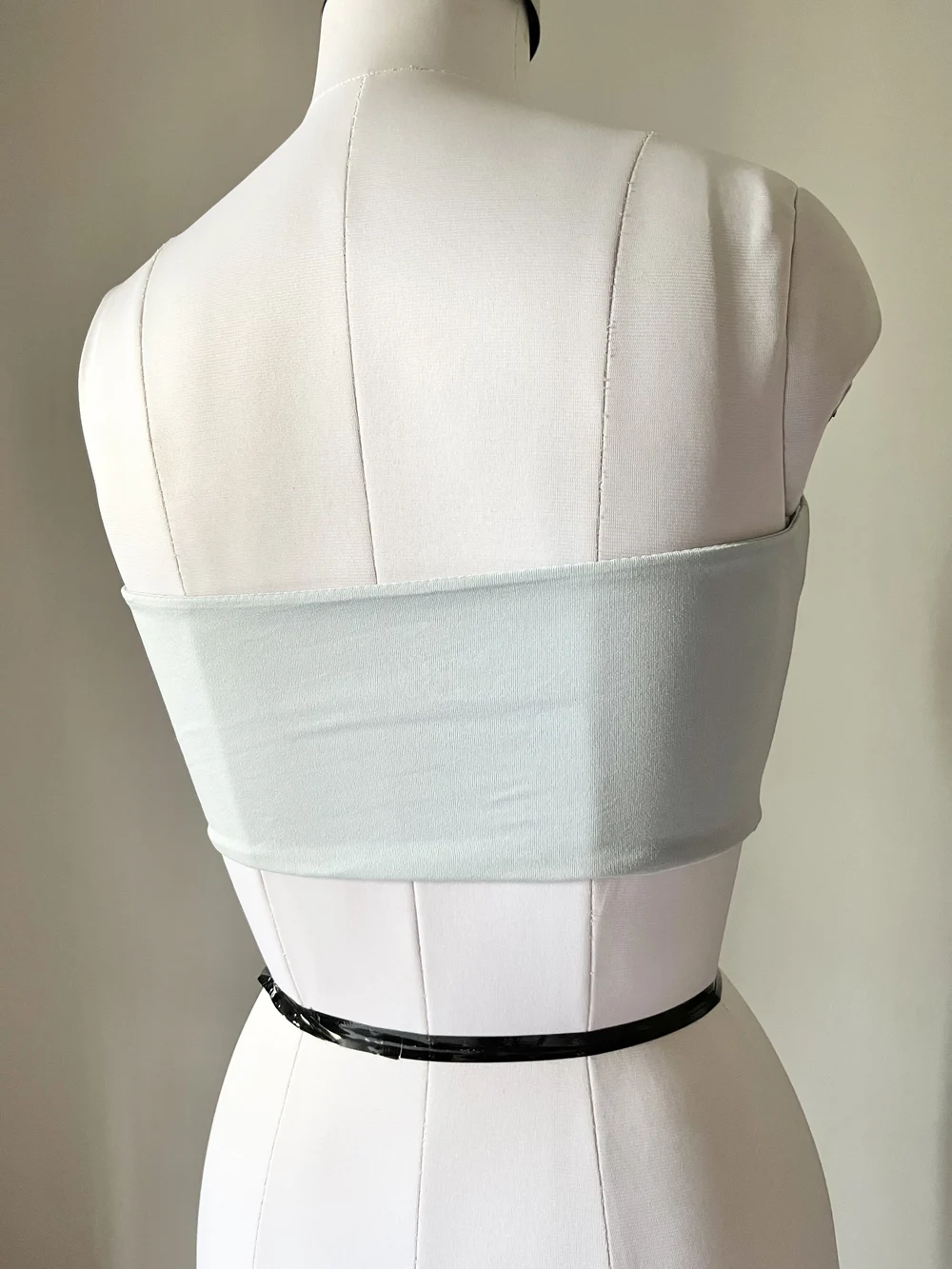 Powdered blue corset top