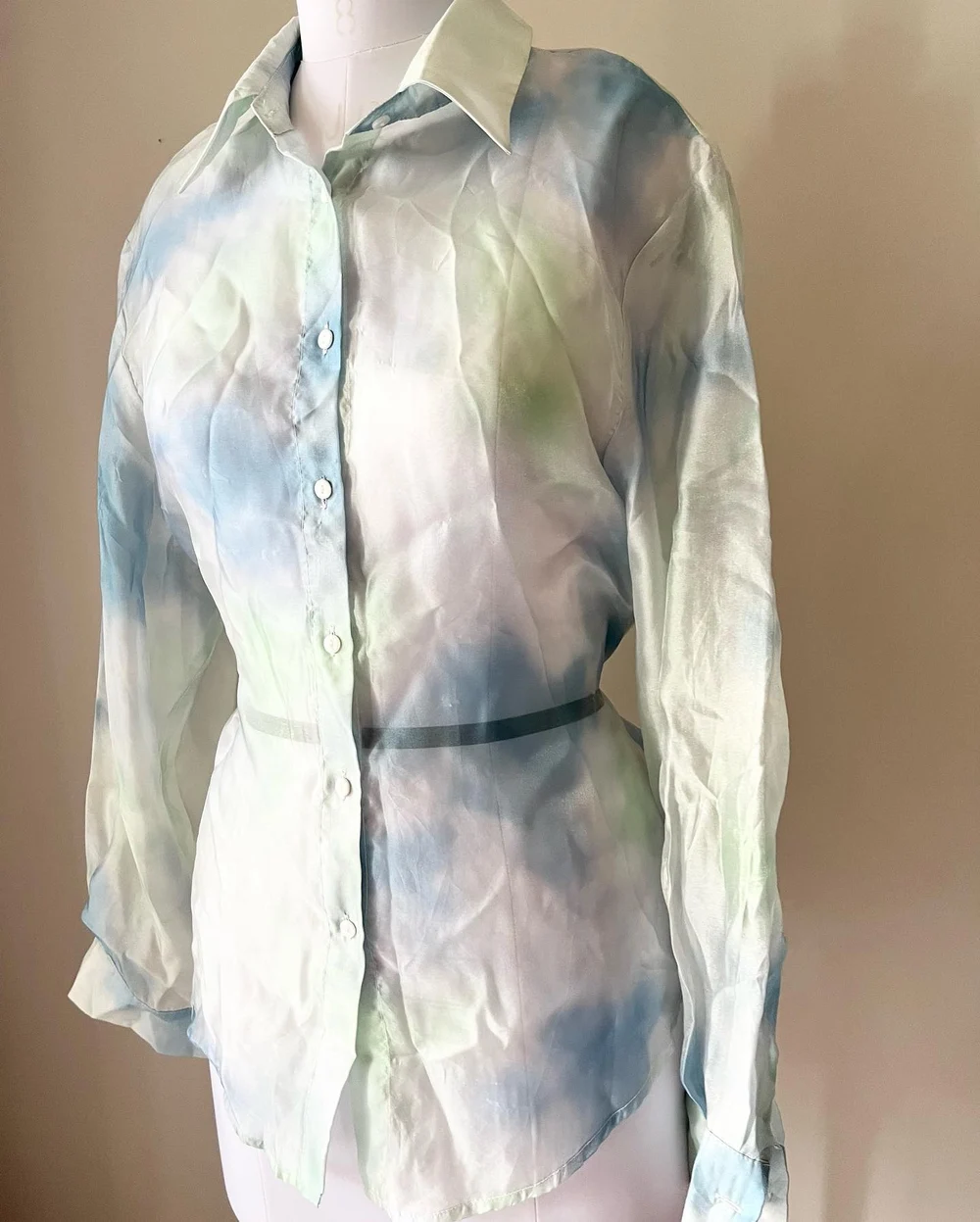 Tie-dye Organza shirt 