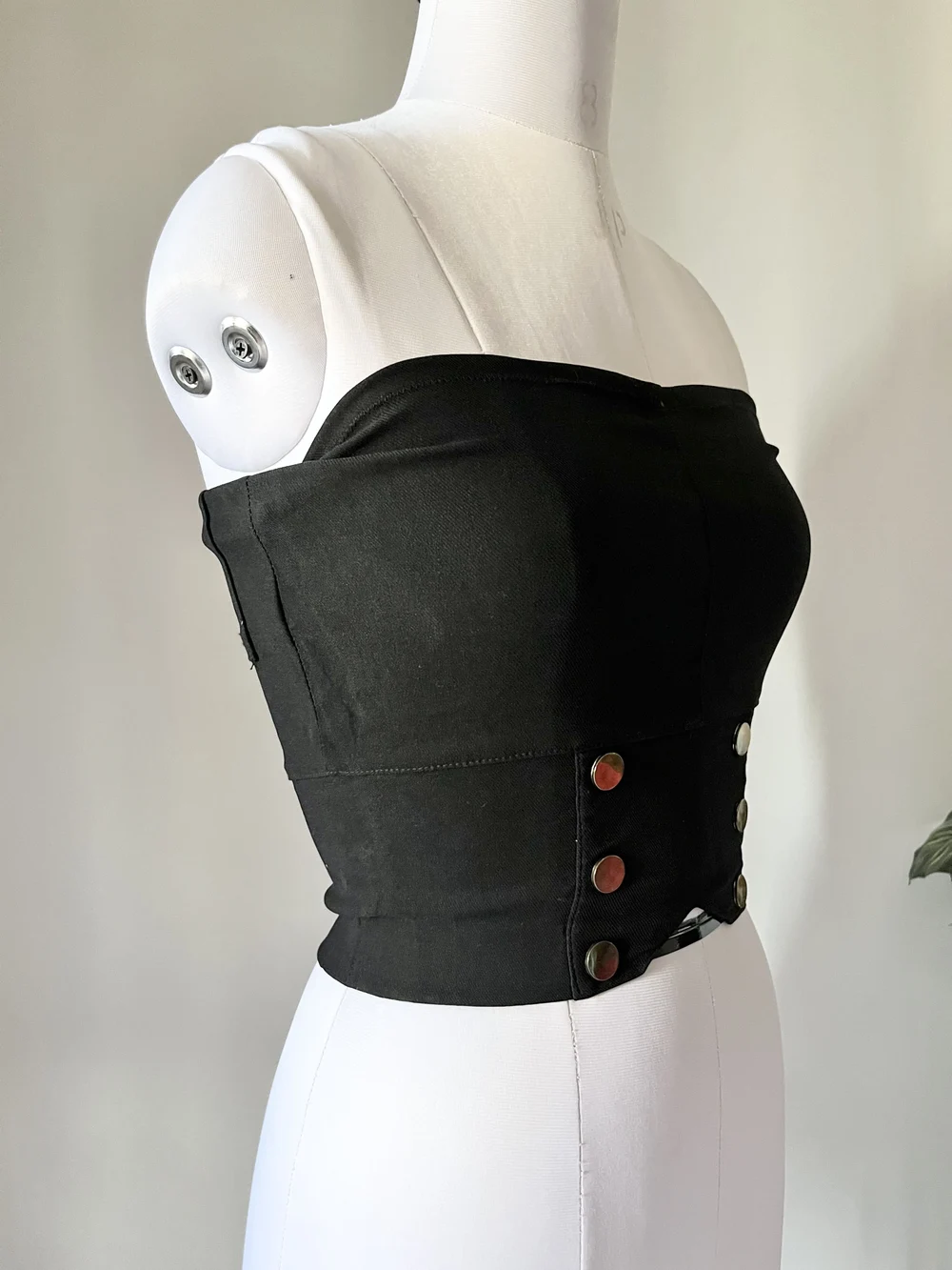 Korean style tube corset top