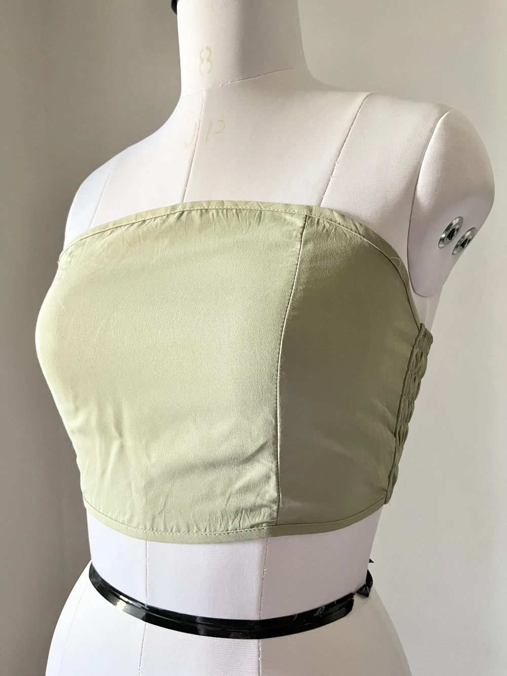 Mint green tube corset top