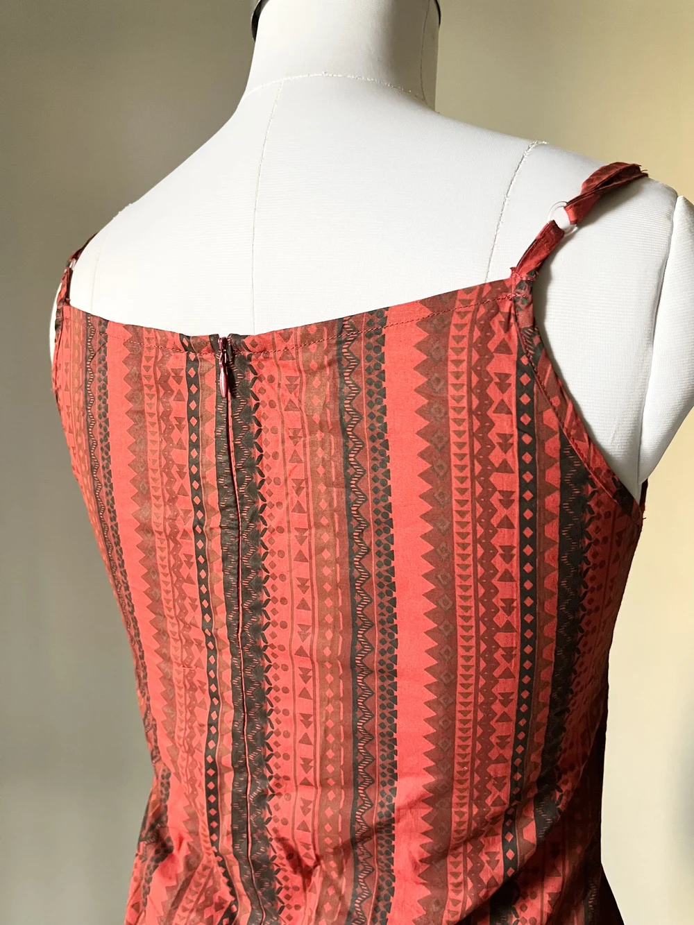 Red aztec handmade kurti