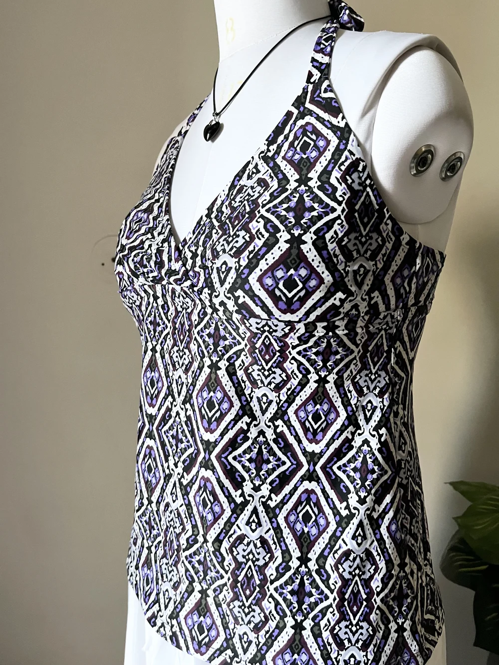 y2k Halter neck padded top 