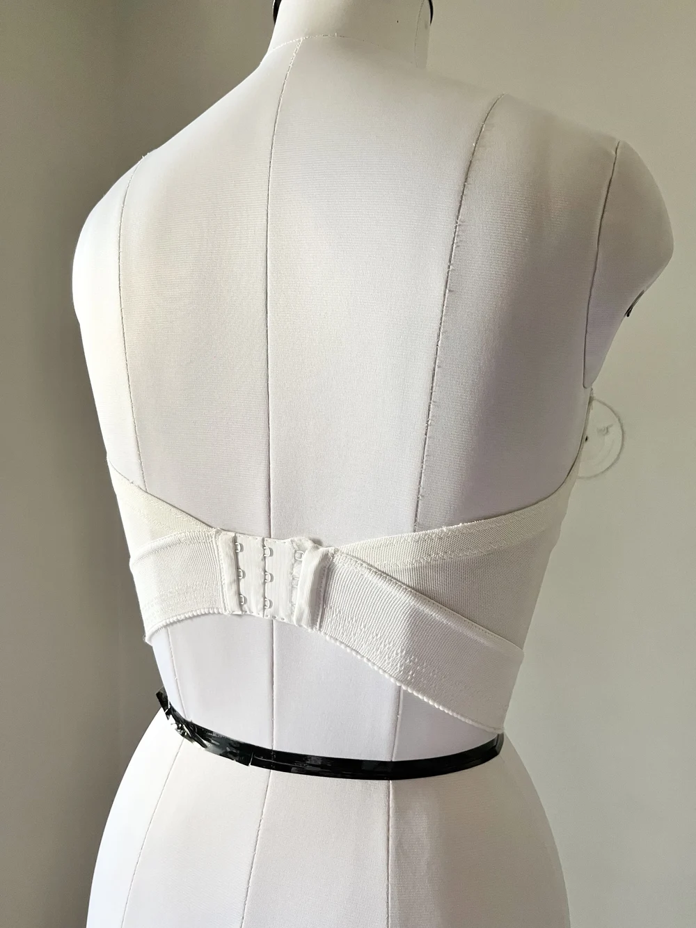 White tube padded corset top