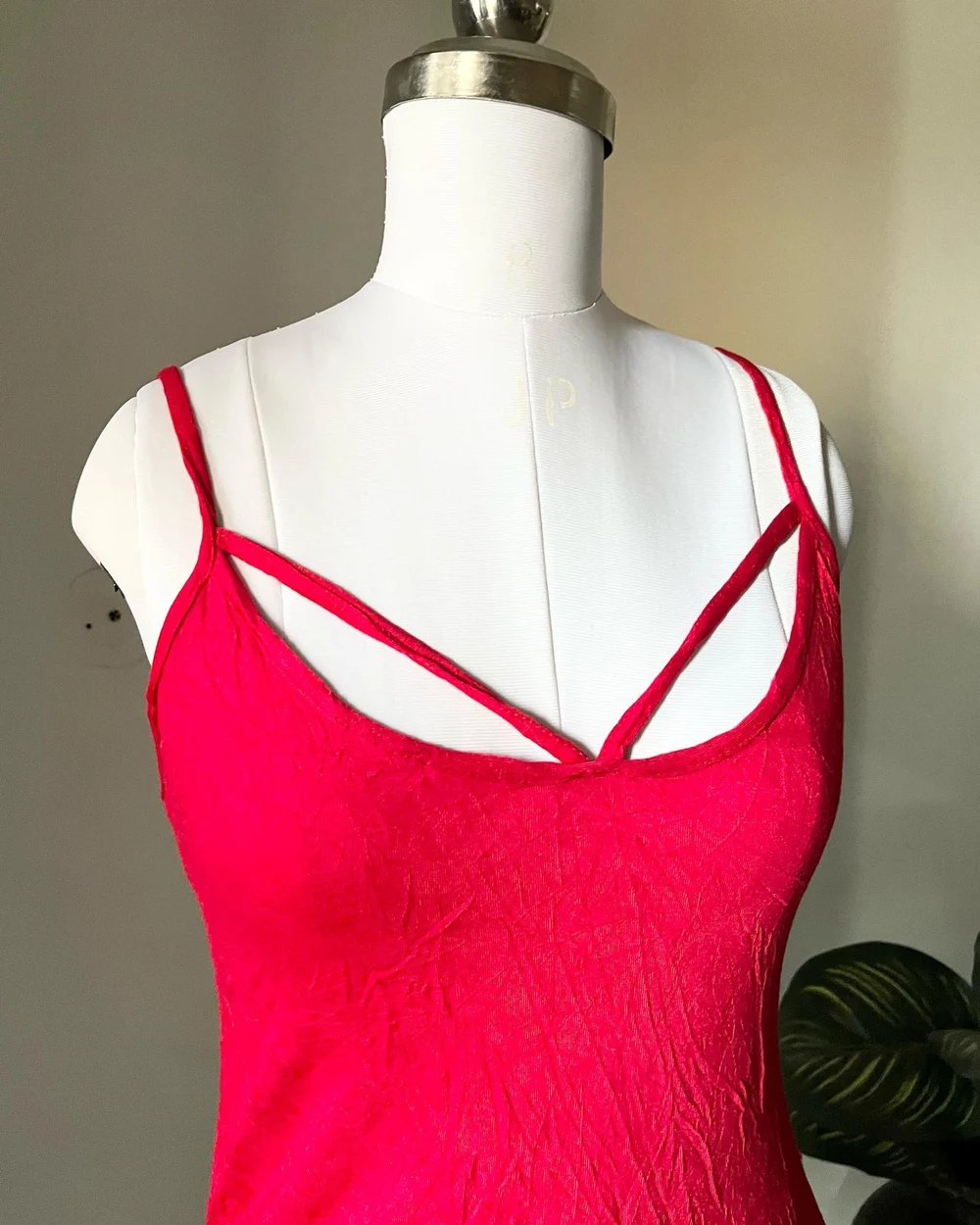 Red Criss-cross bodysuit 