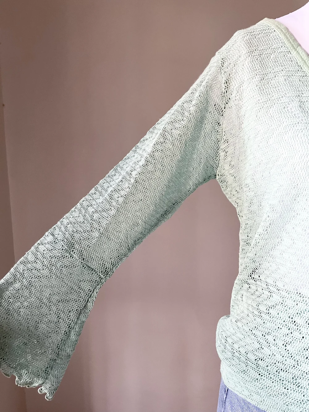 Green wrap top 