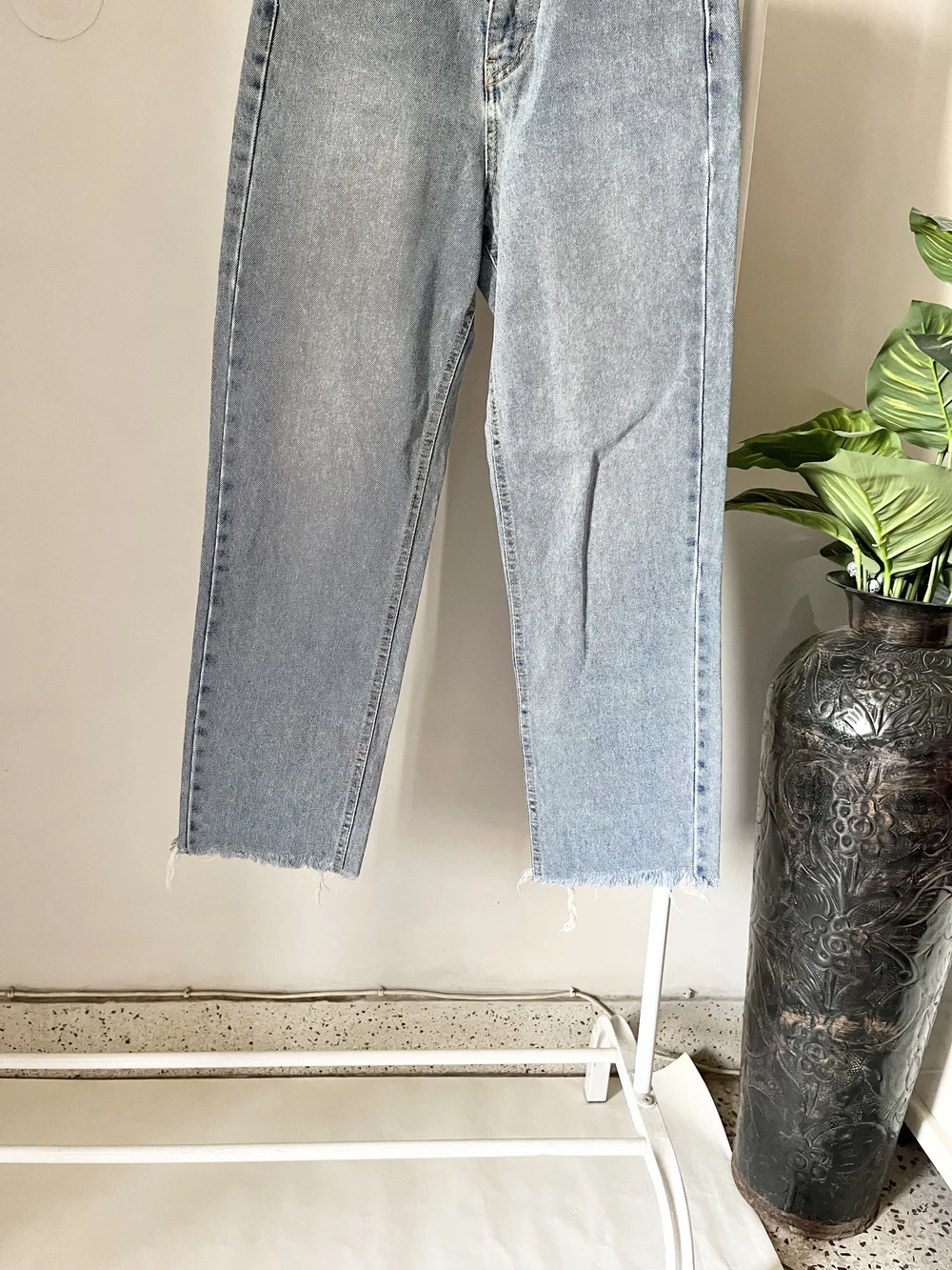 Blue straight fit jeans 