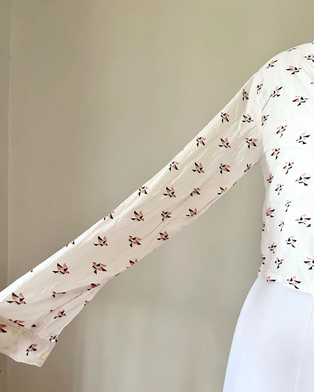 Bird Printed cotton shirt 