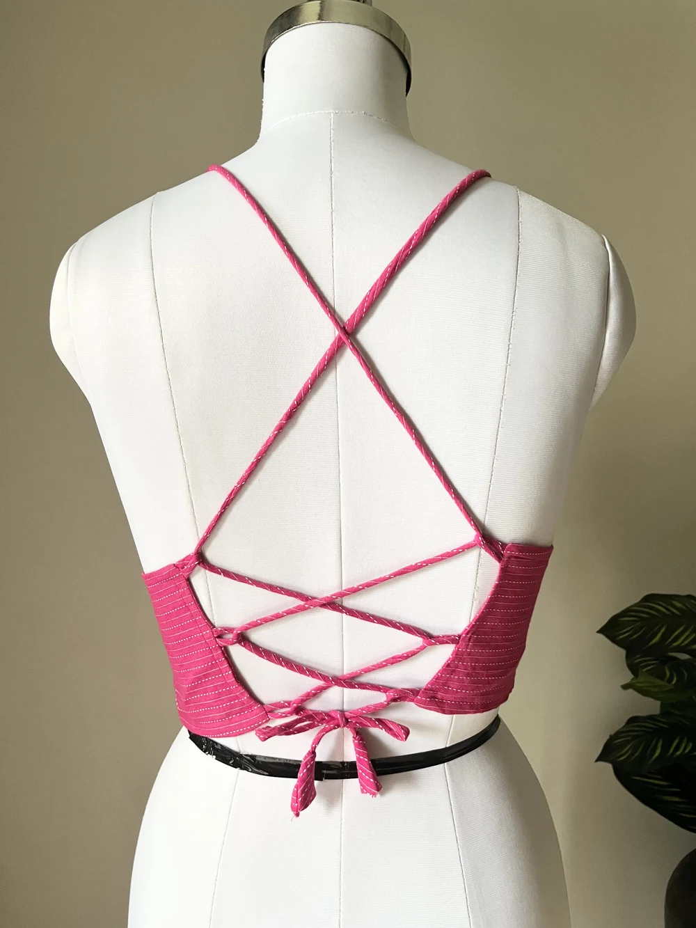 Pink criss-cross top 