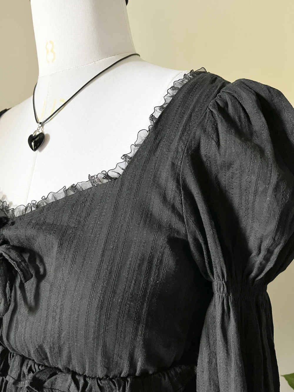 Black Ruffle design top