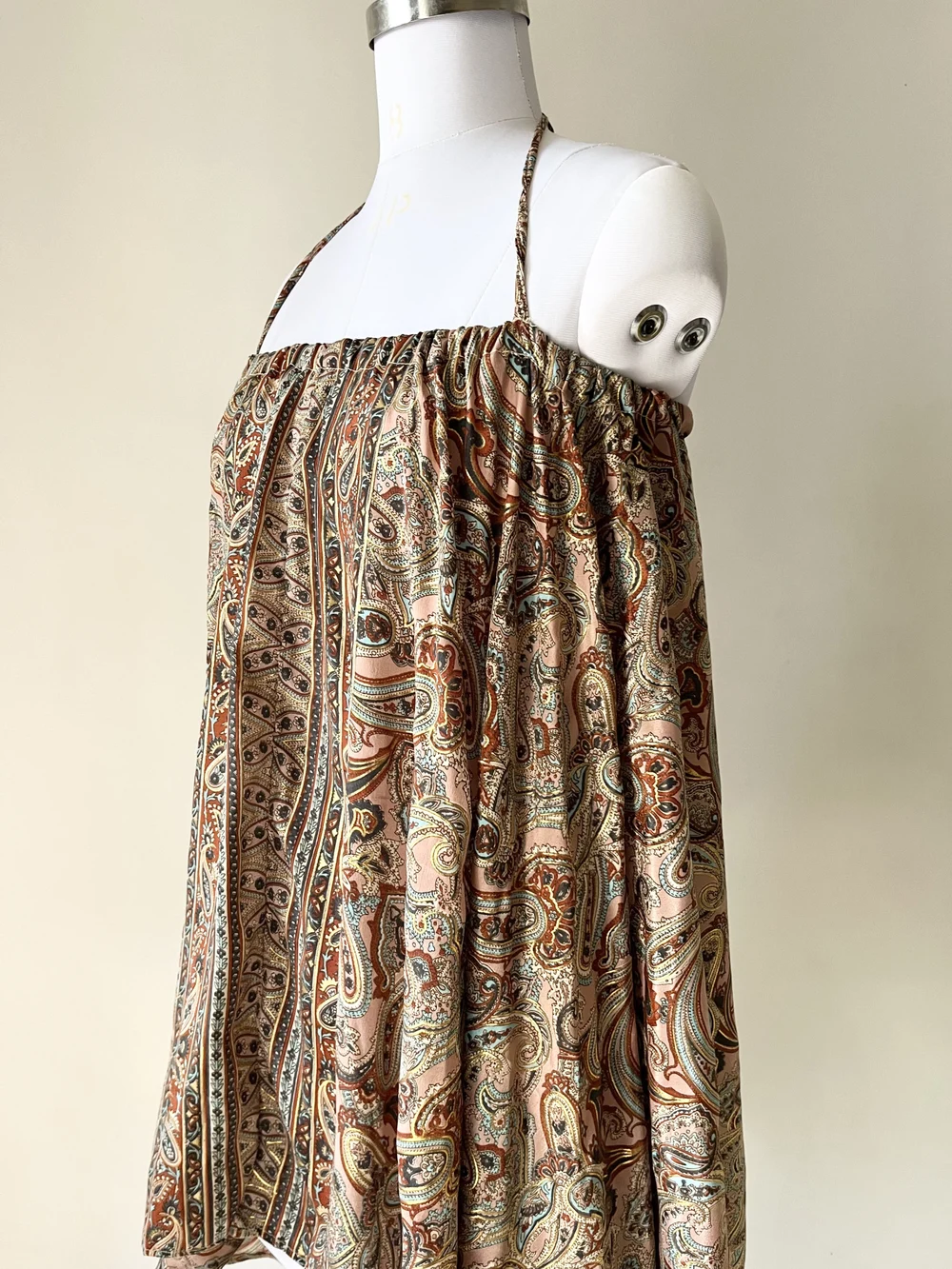 Pailey print halter neck kurti 