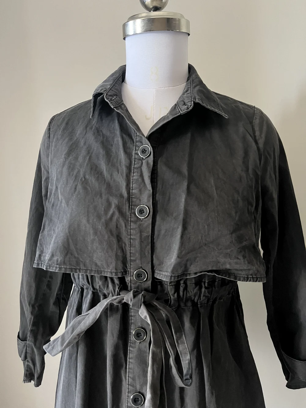 Black cape style dress 