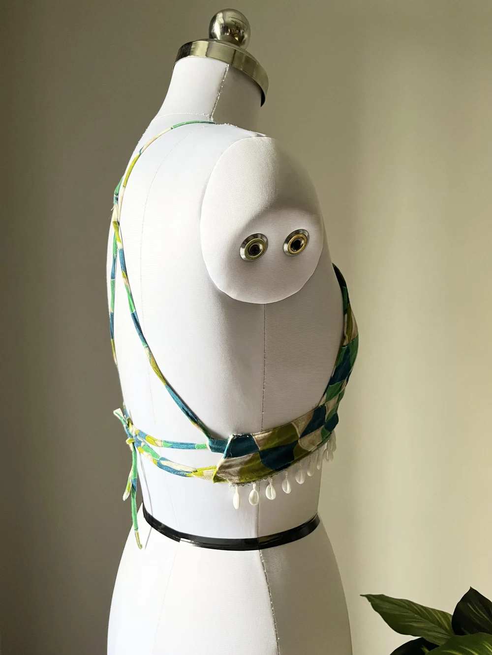 Aztec print brallet top