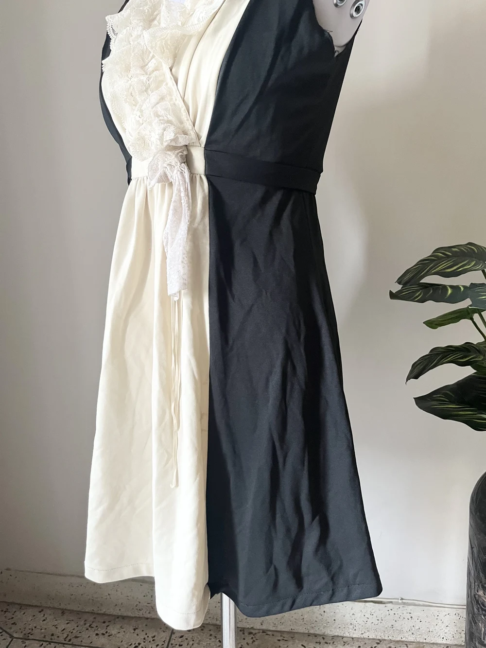 Black & White A-line dress 
