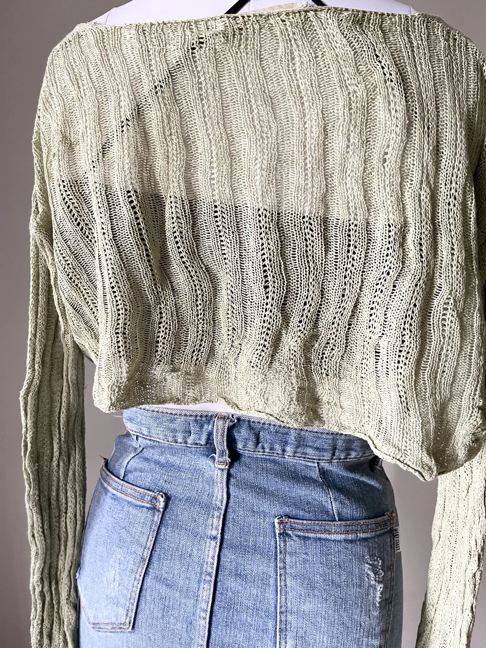 Mint green crop top 