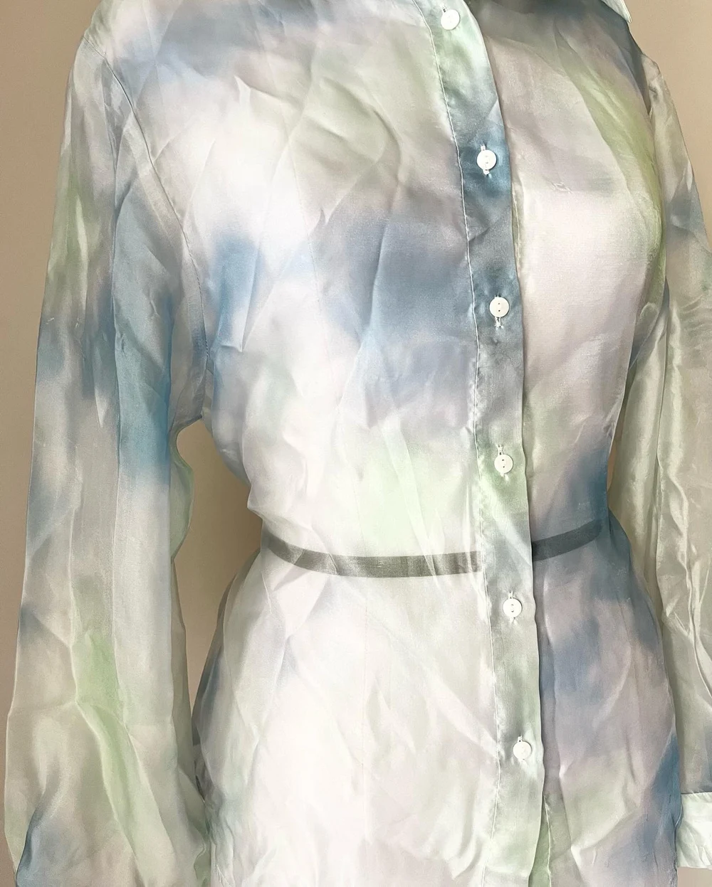 Tie-dye Organza shirt 