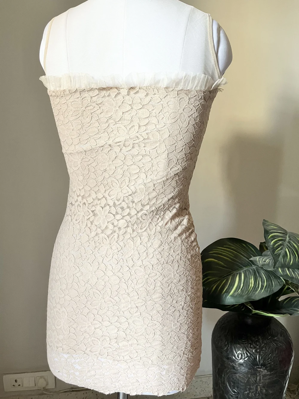 Pink mesh dress (padded)