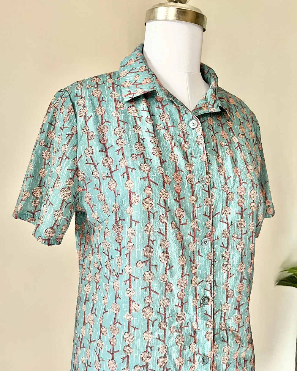 Printed blue shirt (unisex) 