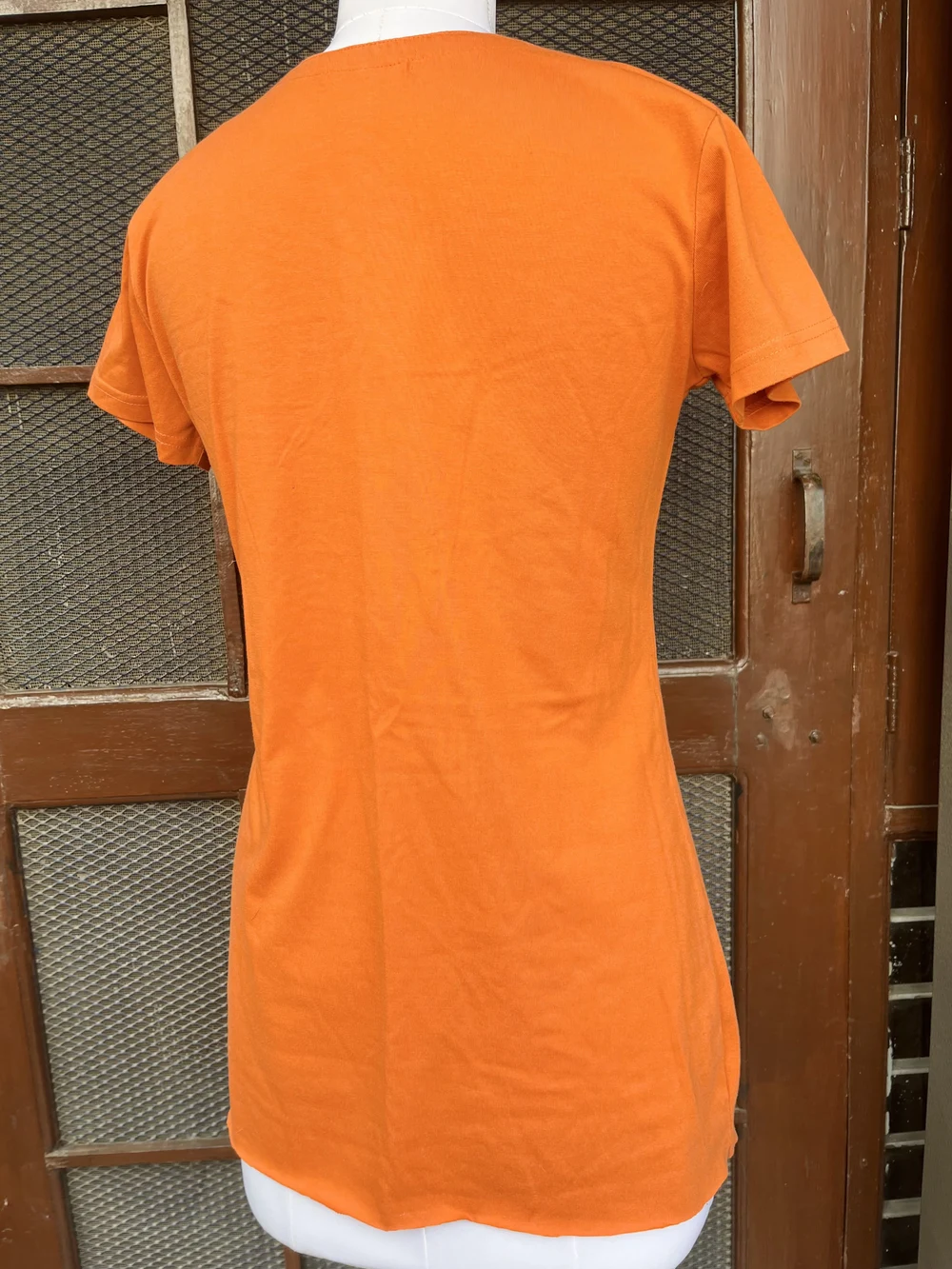 Orange embellished kurti